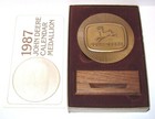  john Deere 1987 Calendar Medallion 1956 Trademark Lawn   4wd Tractors  Backhoe