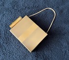 Vintage Gold Tone Metal Compact Purse Minaudiere Cigarette Lipstick Comb Case