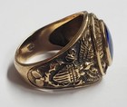 10k Gold Original U s  Navy Vintage Military Ring Size 10