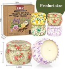 Warmembrace Scented Candles For Women  4 Pack Soy Candle Set  4 4oz Candles    