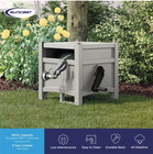100 Ft  Hose Hideaway Hose Reel  Freestanding  Easy Operatio gray