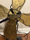 Antique Century S30 16    Table Fan Brass Blade Needs Power Cord  Untested