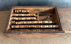 Vtg American Bespoke Tailor Store Rubber Stamp Shirt pant Size Number Tool Box
