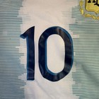 Argentina Jersey Youth Boys 14 White Blue Soccer Lionel Messi 10 Shirt Home
