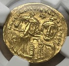Byzantine Empire Heraclitus her constantine Av Solidus  3 97g  Ad613-641  b12