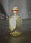 Empty Old 1920 s Miniature 1 5  Tall Bouquet Antique Glass Perfume Bottle W Cork