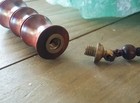 Rare Padauk Wood Urn Necklace  Ashes Keepsake Pendant  Cremation Jewelry