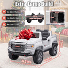 24v Licensed Gmc 4x4 2   seater Kids Ride   on Truck 4   motor 4wd Remote Bluetooth Le