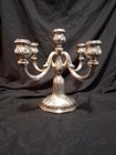 835 Silver Candelabra 5 Lite 4 Arm Hollow 564 Grams Stamped 835s