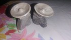 Vintage Mid Century Mexican Onyx Siesta Figurines Pair Travel Vacation Souvenir