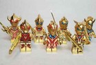 Set Of 7 Custom Lego Ultraman Fighter Gold Space Warriors Minifigures