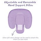2 In 1 Infant Car Seat Insert Head And Body Support Set  Reversible Purple 