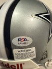 Troy Aikman Cowboys Hof Mini Helmet Psa dna Signed Auto Autographed