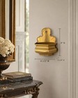 1960-70s Made In Italy Solid Brass Holy Water Font Wall Pocket Decor Planter Mcm