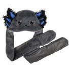 Ri Kids Black Axolotl Hoodie Scarf Hat 35 