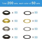 1 4 Inch Grommet Kit 200 Sets   Grommets Eyelets 6mm Sewing Eyelets Gold  Silver