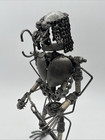 Scrap Metal Sculpture Model Recycled Handmade Art Predator W nunchucks