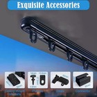 Tipiace Ceiling Mounting Telescopic Curtain Track  black -l 51 1  -94 4  