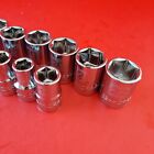 New Craftsman Easy Read 14pc 6 Pt 1 2  Drive Shallow Metric Socket Set 9 - 22mm