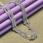 925 Sterling Silver Grape Bead Necklace Ring Earrings Bracelet Jewelry Sets