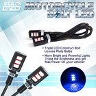 Motorcycle Screw Triple Smd Led Bolt Lamp Car License Plate Light High Power  c 