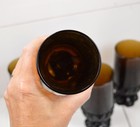 Vintage Franciscan Madeira Smoke Brown Bamboo Goblet Glasses  Set Of 4