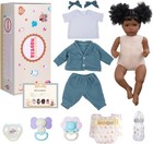 Lifelike Reborn Baby Dolls Black Girl - 20 Inch Soft Feeling Realistic Newborn