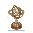 Engraved Brass Tabletop Armillary Nautical Sphere Globe