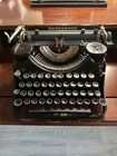 Vtg Antique 1936 Underwood  rare universal 4 Bank Portable Typewriter Black