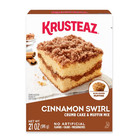 6 Pack  Krusteaz Cinnamon Swirl Crumb Cake And Muffin Mix  21 Oz Box