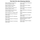 Tusk 2105760007 Utv Seat Heater Kit Front Seat Kit