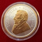 1 Troy Oz  999 Silver 2018 South African Krugerrand  W  24k Gilding By Sfs