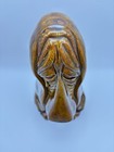 Vintage Ceramic Basset Hound Figurine Statue Tear Drop 11  Tall Open Bottom