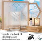 Gallery Glass Faux Etch  Create The Look Of Frosted Glass  Stunning Effect 