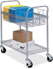 Wire Mail Cart Holds 75 Legal Folders  Sold Separately  Gray