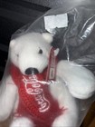 Coca Cola Polar Bear With Red Scarf Plush Toy 4    Coke Promo Nip