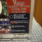 600ct Acrylic Poker Chip Case Casino Poker Chips Carrier W 6 Chip Rack Trays
