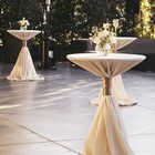 Clatina 26 4-36  Height Adjustable Bistro Tables  360   Swivel Cocktail Table