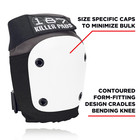 Fly Knee Pads - Grey W white Caps - Large  grey white  X-large 