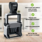 Self Inking 5030 Professional 4 0 Date Only Stamp Black 1-5 8 X 3 8