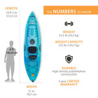 123  Kayak- Kenai 123 Inch Sit-on-top Kayak  Bahama Fusion Usa Free Shipping