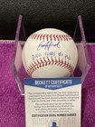 Ed Howard Chicago Cubs Signed Auto Official Mlb Baseball Inscription Beckett Coa