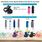 Spout Lid Fits Hydro Flask Wide Mouth 32 40 Oz  Chug For Hydroflask Black 