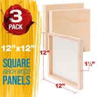 10  X 10  Gallery 1-1 2  Profile Depth Artist Wood Pouring Panel Boards 4-pack