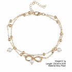 Women Double Ankle Bracelet 925 Silver Anklet Foot Jewelry Girl s Beach Chain Us