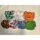 Reusable Diaper Lot Patterned  7 Pieces