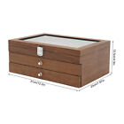 Walnut Wood Fountain Pen Display Case 34 Slots Display Organizer Collector Box