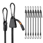 Pcs Adjustable Carabiner Bungee Cords With Hooks  Bungee Straps Can 48    8