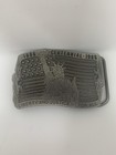 Vintage 1986 Centennial Liberty Justice Belt Buckle Usa Statue Of Liberty