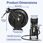 Retractable Pressure Washer Hose Reel  3 8 In X 50 Ft Pressure Washer Reels
